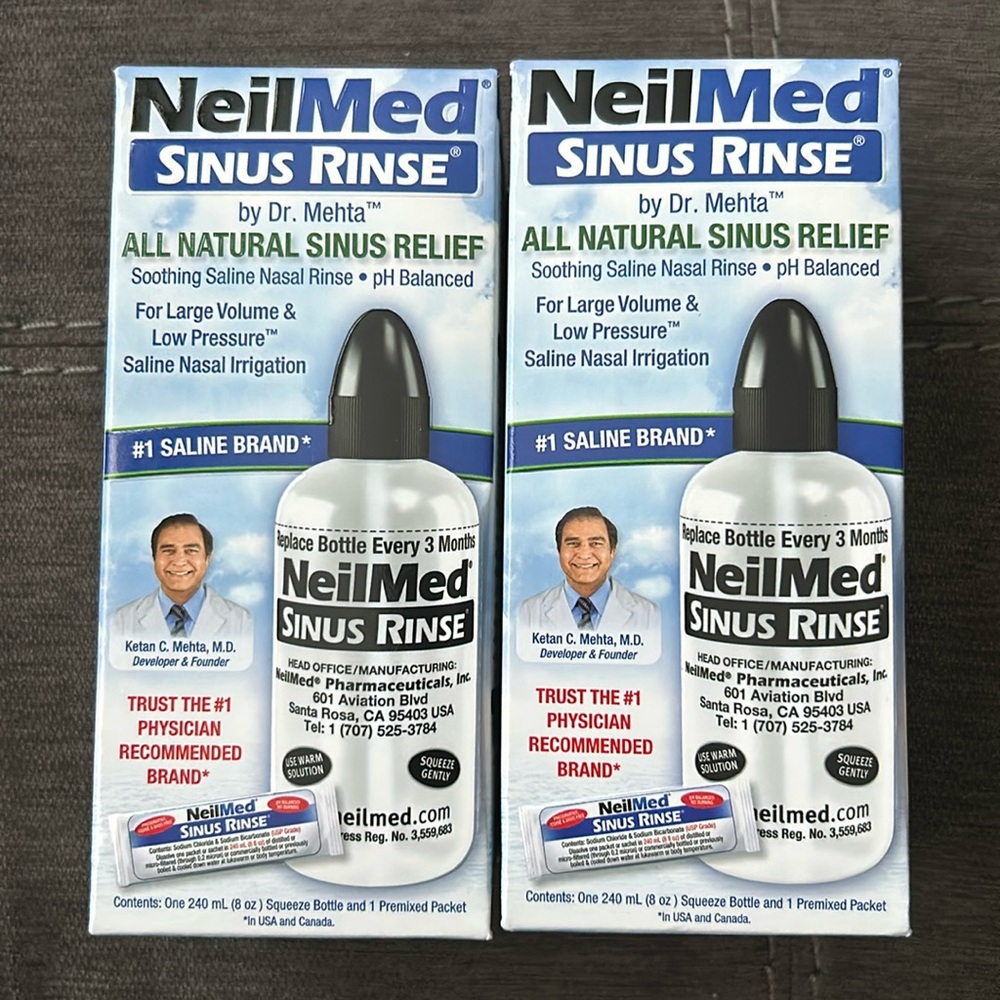 NeilMed sinus rinses All natural, sinus relief kit 2ct
